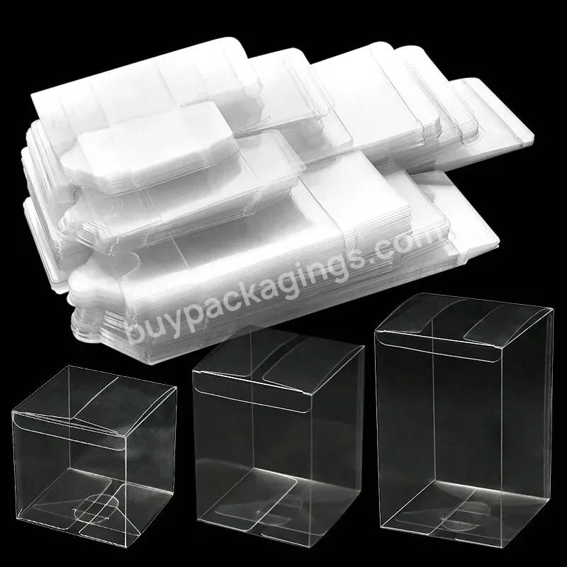 Clear Pvc Candy Gift Box Transparent Cookie Chocolate Cake Packaging Candy Box Wedding Gift Boxes