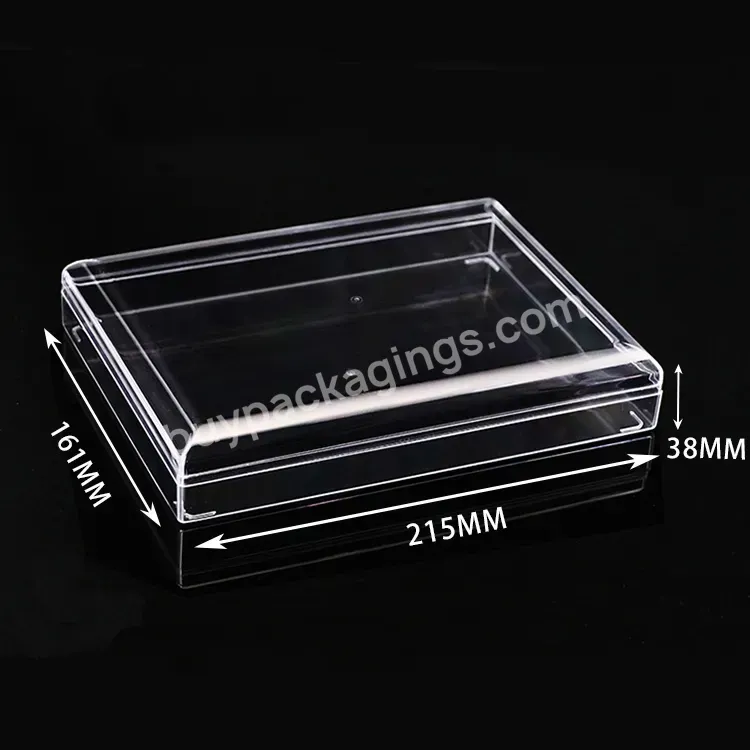 Clear Rectangle Food Cake Box For Nutella Chocolate Macaroon Pie Biscuit Cake Plastic Cookie Box Chocolate Packaging Box