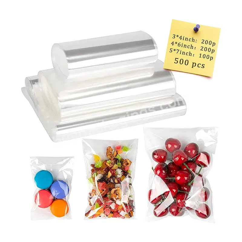 Clear Self Adhesive Sealing Opp Plastic Bags Resealable Cellophane Bags For Bakery Snacks