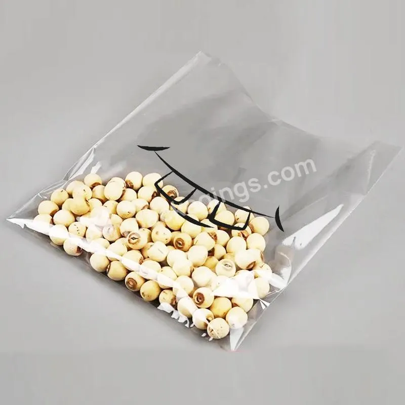 Clear Self Seal OPP Flat Pocket Poly Bopp Food Grade Resealable Cellophane Flat Bags 100 Pcs High Quality Small Size White Clean