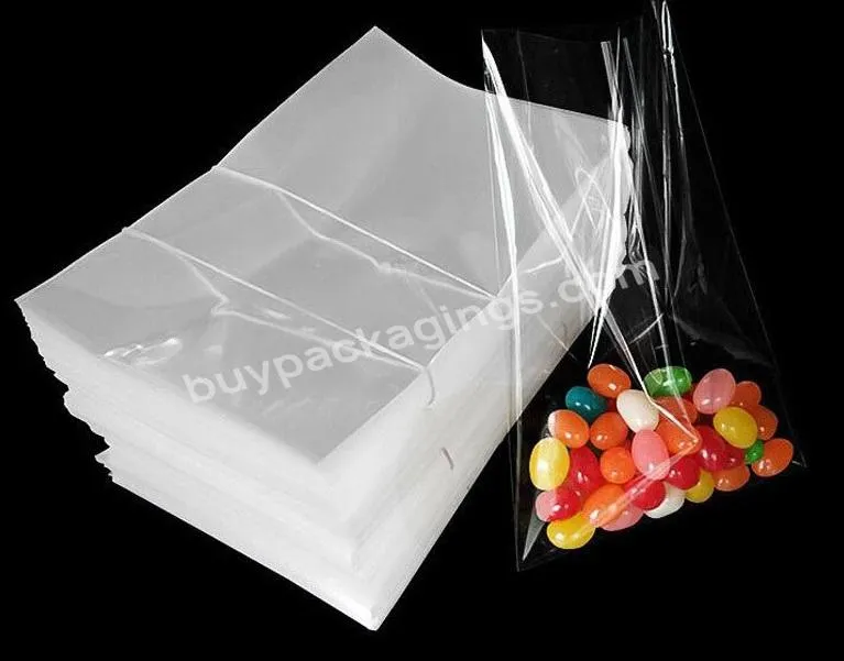 Clear Self Seal OPP Flat Pocket Poly Bopp Food Grade Resealable Cellophane Flat Bags 100 Pcs High Quality Small Size White Clean