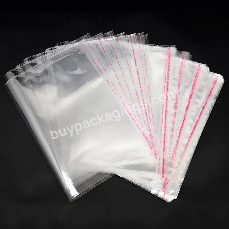 Clear Self Seal Opp Plastic Retail Poly Packaging Bag With Logo