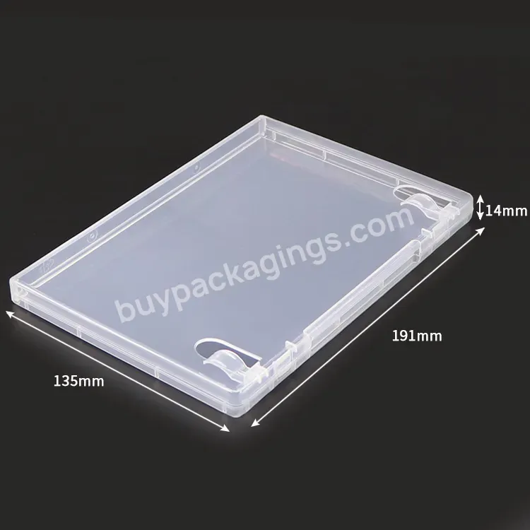 Clear Usb Stick Box Cd Dvd Packaging Box With Book Clips Usb Storage Case