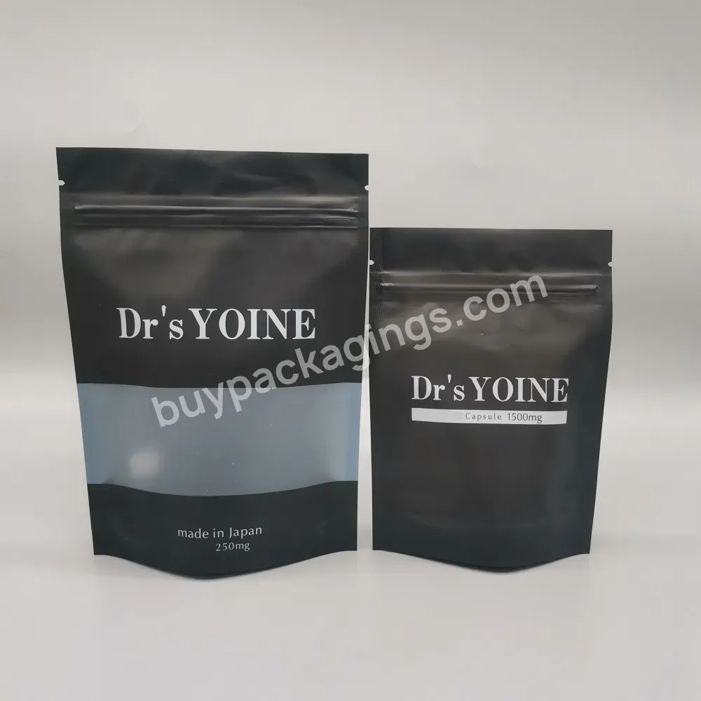 Clear Window Spices Seasoning Packaging Mylar Bag Custom Printing Stand Up Pouch Food Packing Bag