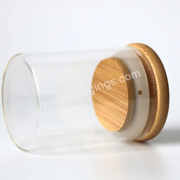 Clip Top 24 Oz 24 Pieces 500ml 600ml 750 Ml 1000ml Round Food Glass Jars For Spice Salt With Spoon And Bamboo Lid