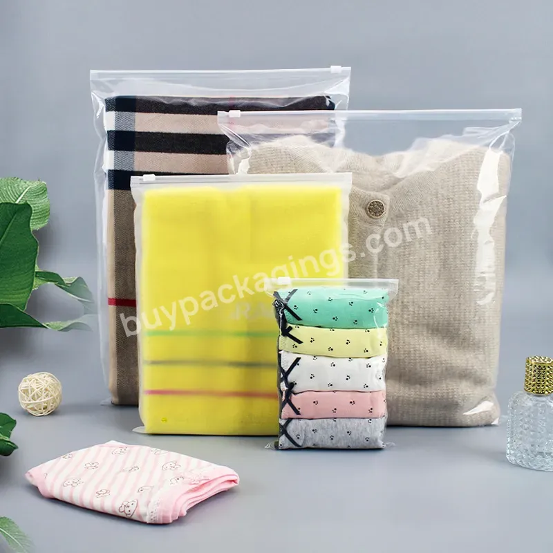 Clothing Accessories Zipper Bag Transparent Eva Custom Printed Plastic Packaging