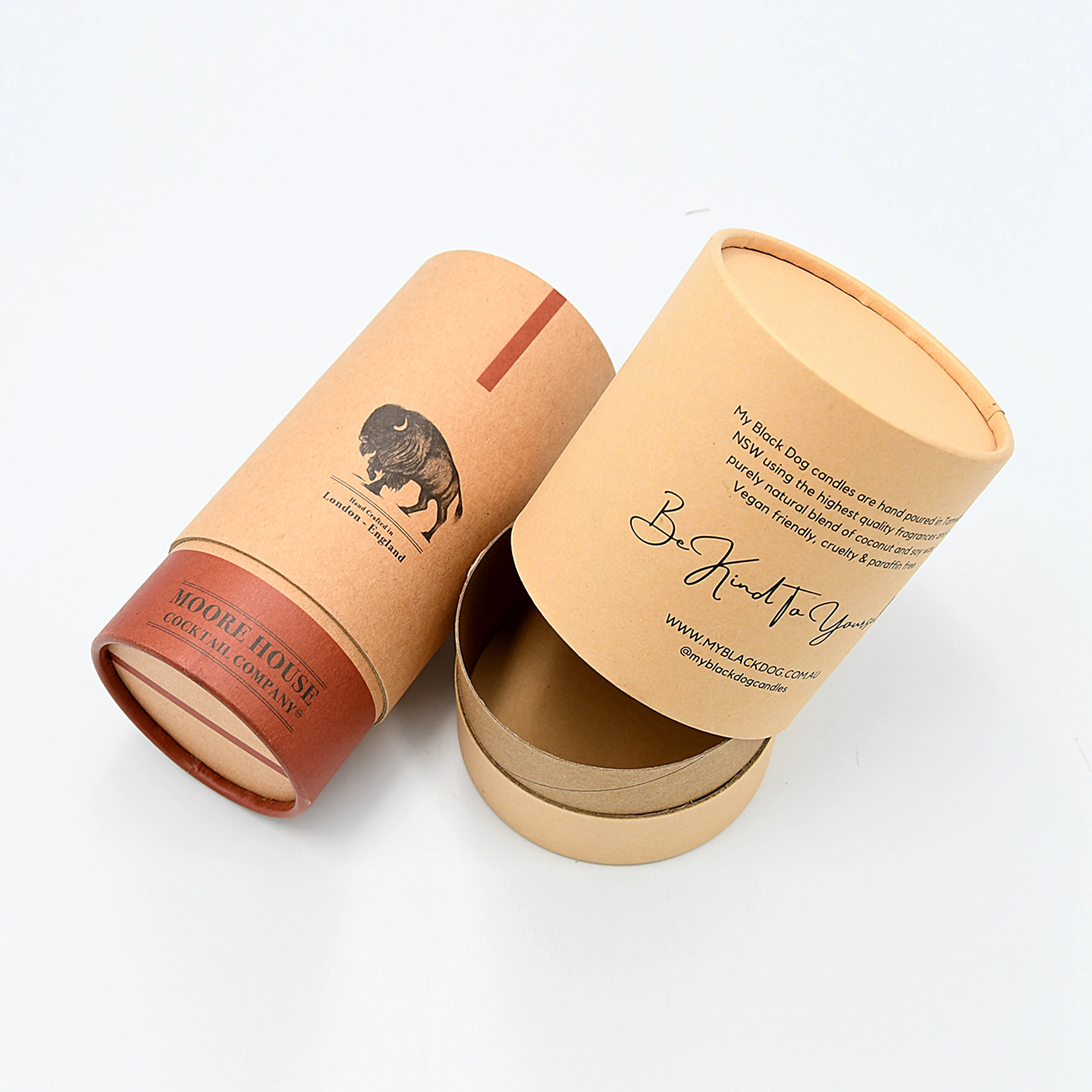 Clothing Carton 100% Recycled Cylinder Art Solid Deodorant Round Cardboard Box Kraft Paper Tube