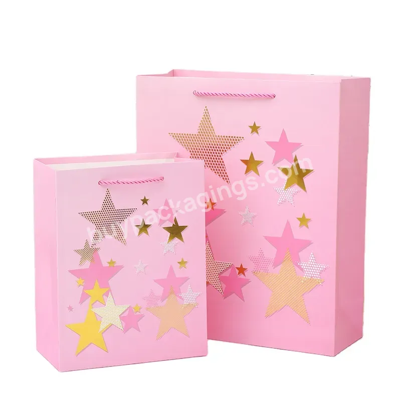 Clothing Paper Bags Portable Shopping Gift Bag Printing Factory Jewelry Women's Bags Can Print Logo