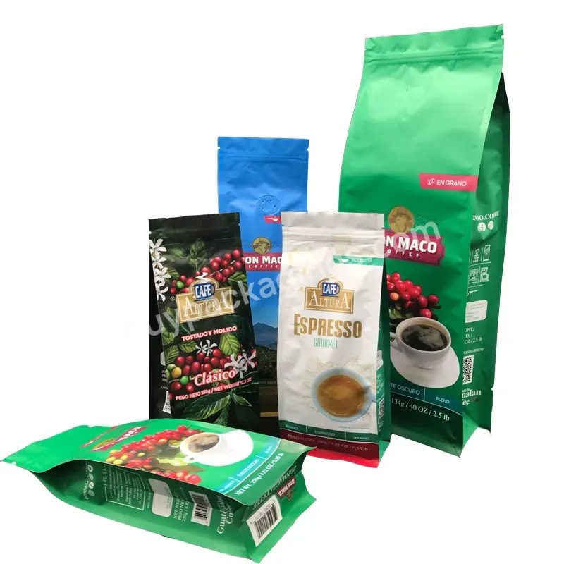 Coffee Bag Custom Printed Mylar Bags Flat Bottom Side Gusset Bean Pack Pouch Packaging For Coffee - Buy Coffee Bag Custom Printed Mylar Bags,Flat Bottom Side Gusset Bean Pack,Pouch Packaging For Coffee.