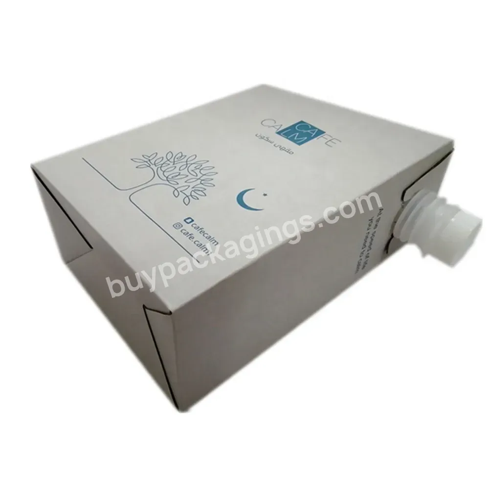 Coffee Box Dispenser Bag In Box With Valve Custom Print Bag In Box 5l For Coffee Juice Beverage Oil Wine Drink