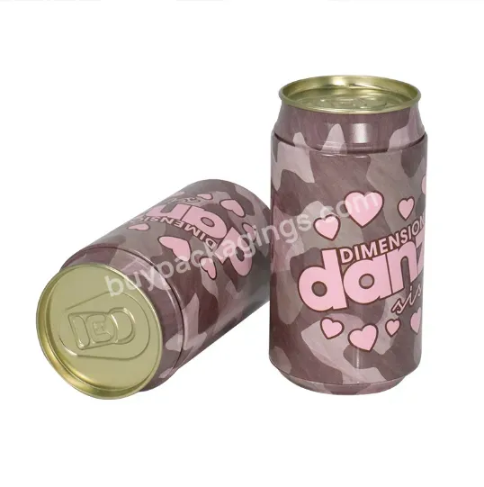 Cola Shaped Tin Box For Underwear Package Beer Can Shape Tin For T-shirt Package Custom Tin Box