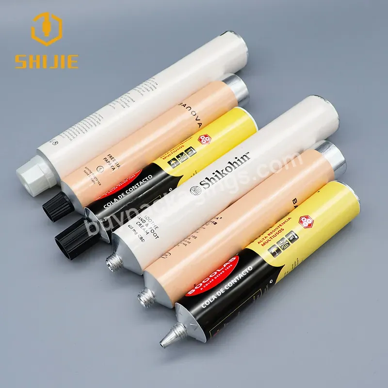 Collapsible Aluminum Hair Color,Glue,Cream Packaging Tube