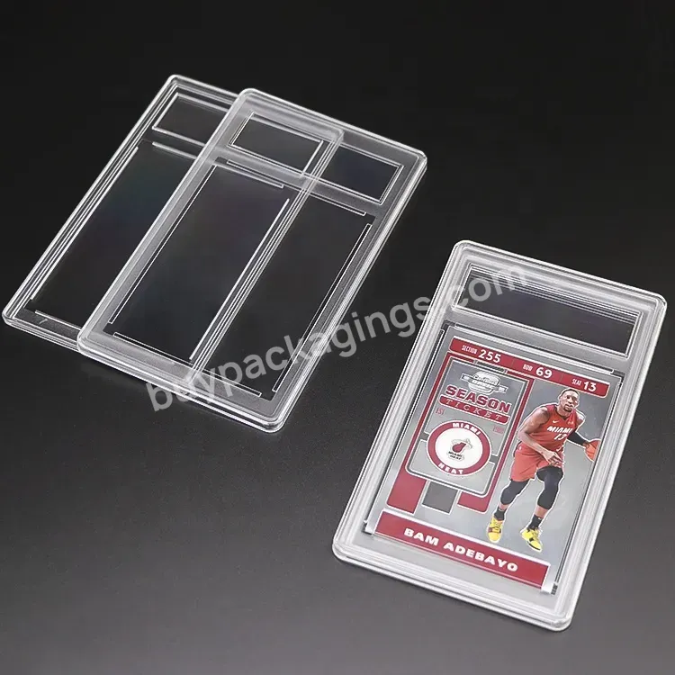 College Topps Trading Card Toploader Cellibrities Sports Signs Collectibles Bgs Tcg Sgc Ufc Sports Index Trading Card Slab - Buy Toploader Card Slab,One Touch Magnetic Card Protector Slab,Basketball Cards Slab.