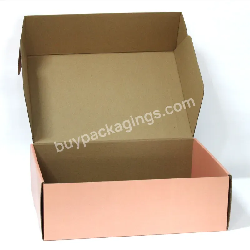 Color Box Corrugated Box Corrugated Packaging Box Custom Logo Wholesale Printing Paper Accept Cmyk 4c