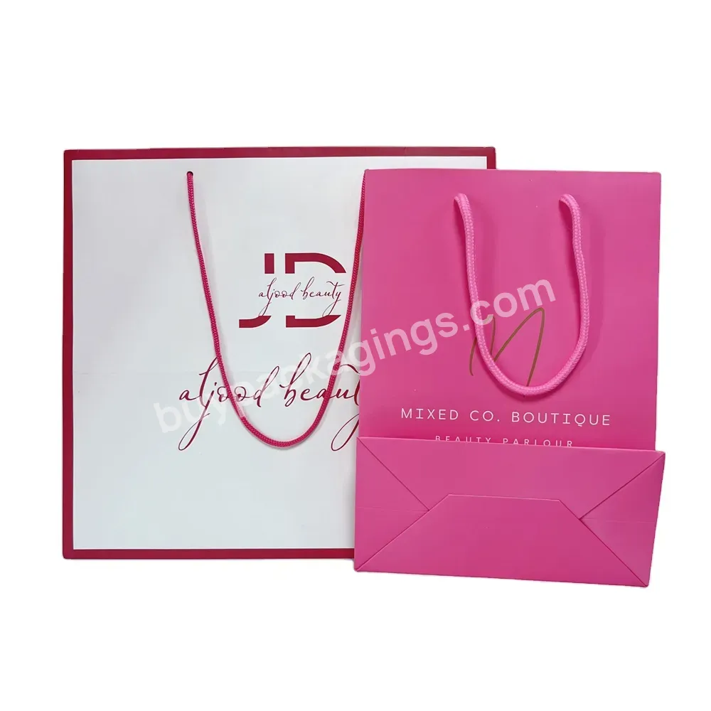 Color Graffiti Personalized Printing Luxury Boutique Gift Bag Packaging Custom Printing Promotion Thank You Gift Bag
