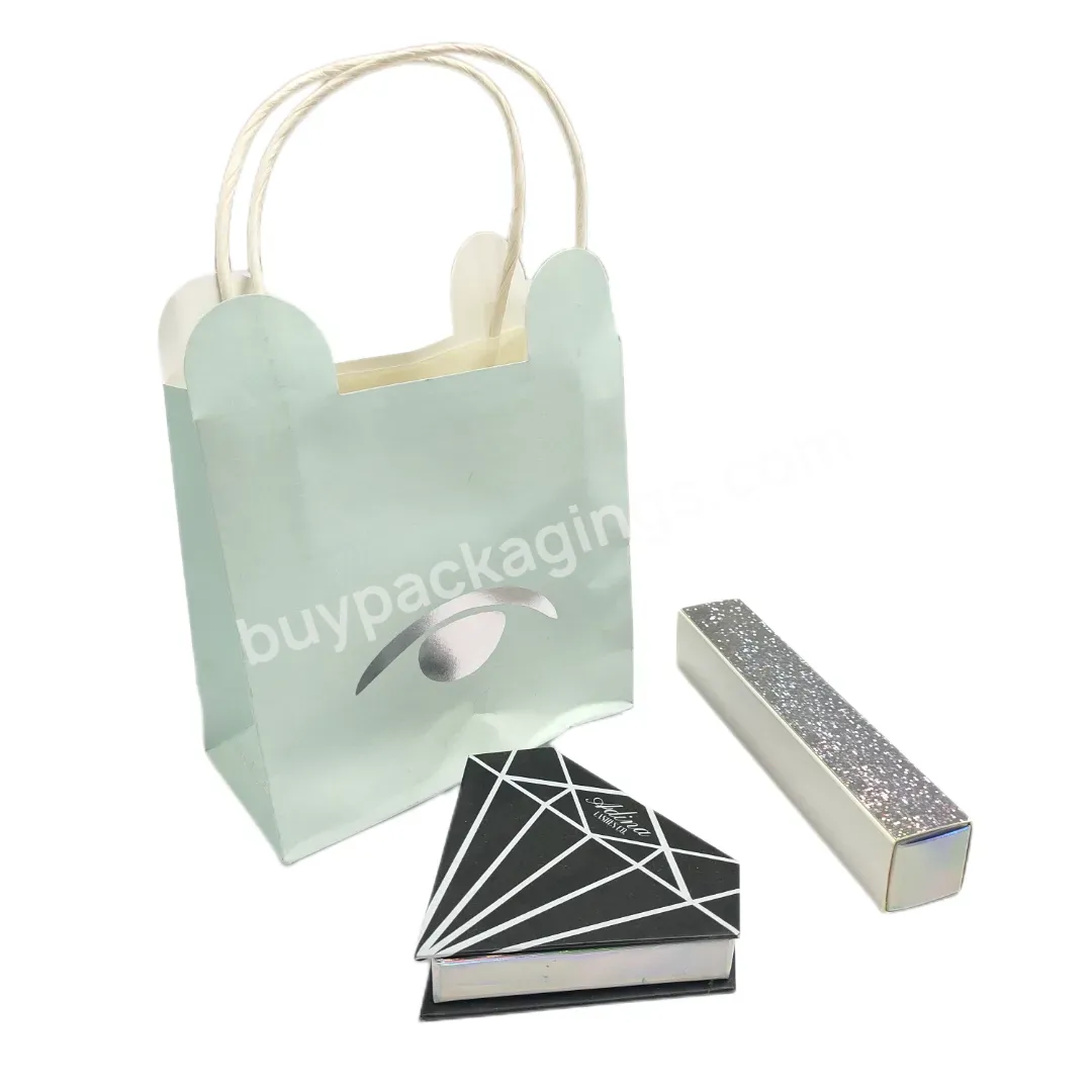 Color Handmade Gift Set Paper Bags For Shopping Packaging Custom Logo
