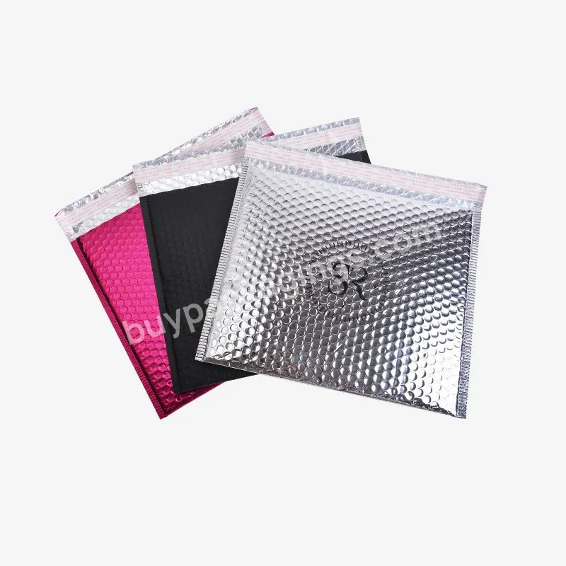 Color Holographic Metallic Bubble Mailer Bulk Custom Bubble Envelopes With Logo Padded Envelope Bags For Packing