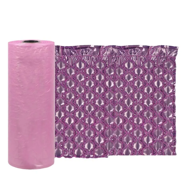 Color pink packaging bag cushion shockproof gourd film bubble film air cushion film express bubble bag