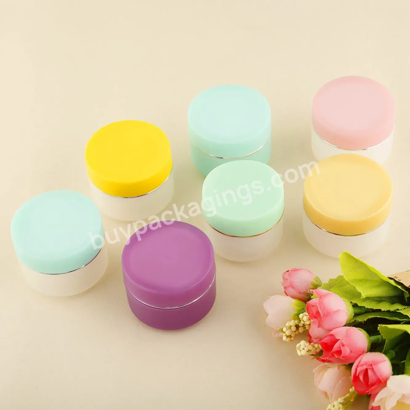 Color Pp Plastic 15g Jar Cream Jar,Face Cream Jar Packaging