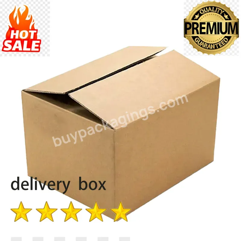 Color Printed Logo Custom Cardboard Corrugated Paper Shipping Packaging 10x10x10 Shipping Box Custom Packaging