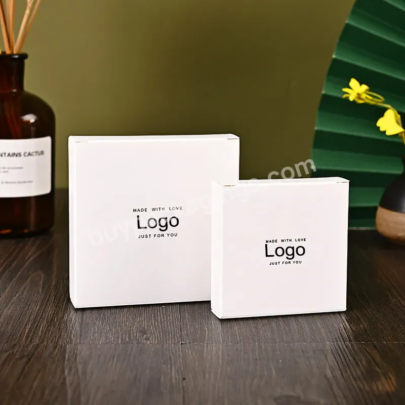 Color Printing Logo White Cardboard Skin Care Products Facial Mask Packaging Box With Custom