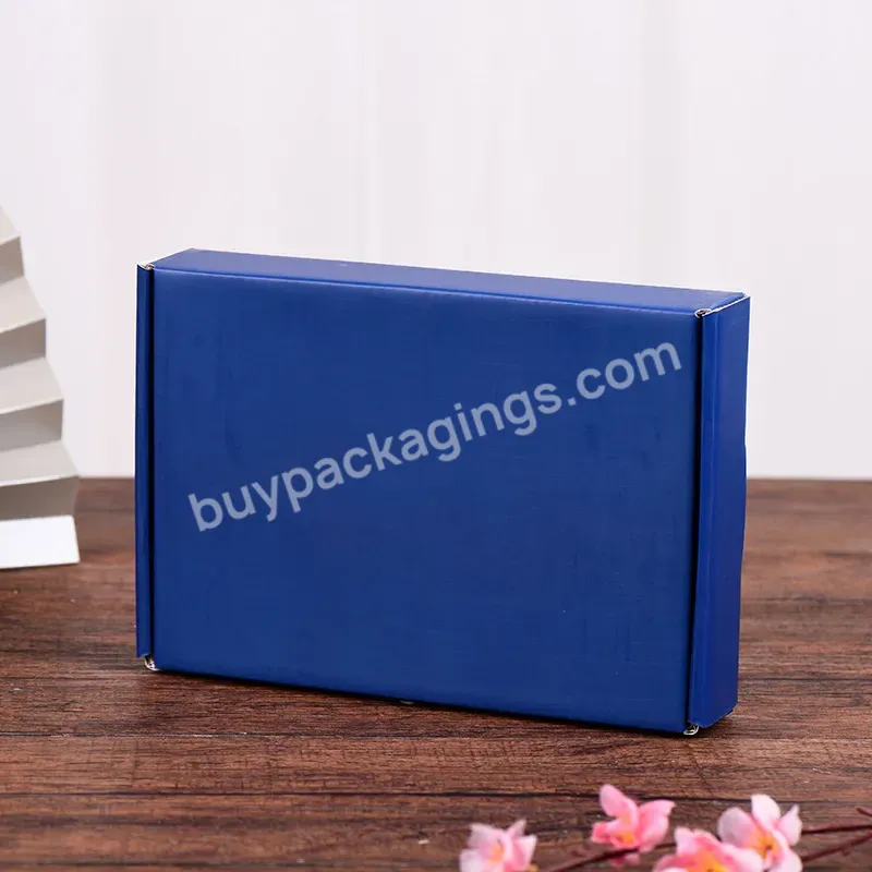 Color Printing Mail Express Corrugated Cardboard Packaging Folding Book Shaped Paper Box