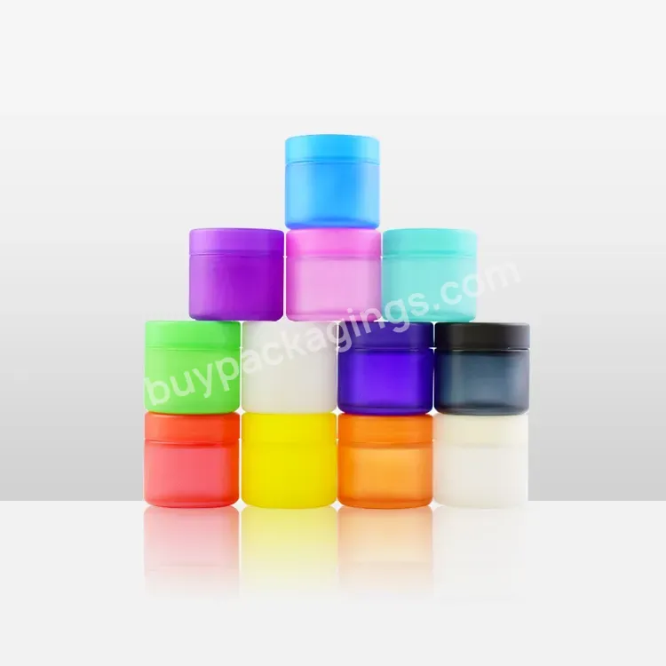 Colored Frosted Custom Personal 1oz 2oz 3oz 4oz 5oz 6oz 8oz 10oz Glass Jar Wide Mouth Child Proof Lid True Leaf Extra Container