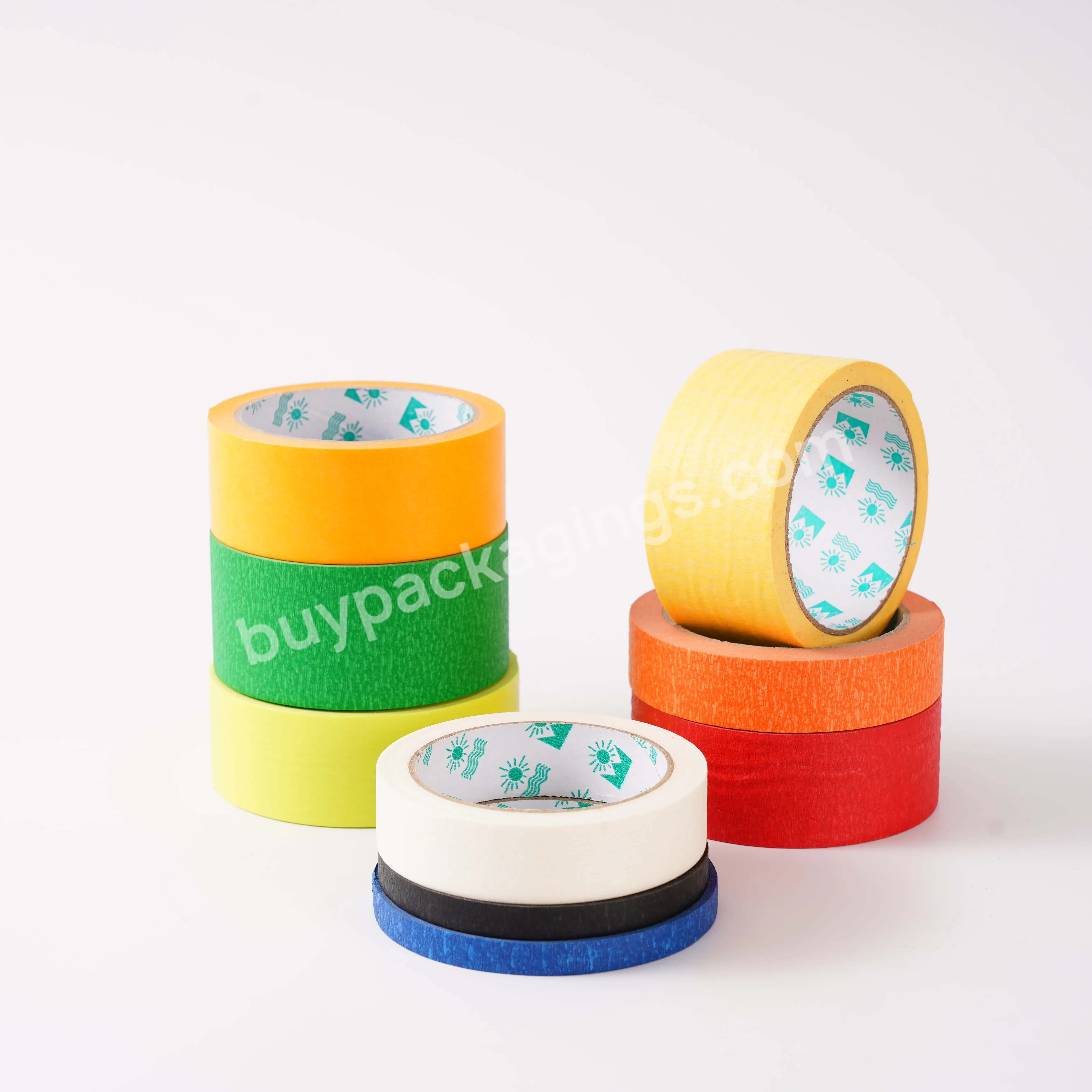 Colored Masking Paper Tape Hot Sale Self-adhesive Tape For Car Beauty,Wallpaper Decoration,Writing Art