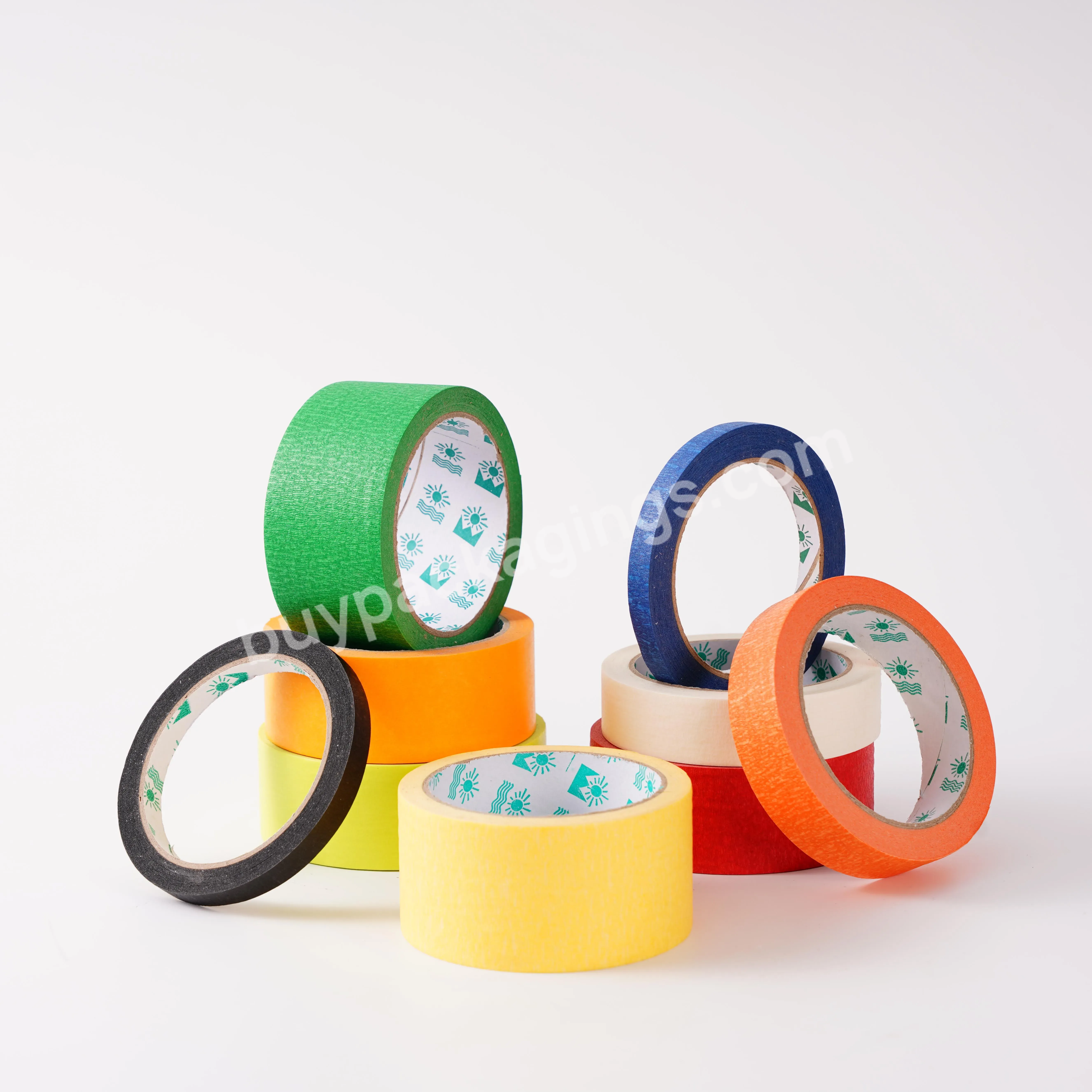 Colored Masking Paper Tape Hot Sale Self-adhesive Tape For Car Beauty,Wallpaper Decoration,Writing Art