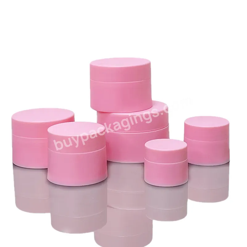 Colored Mini Empty Round 3g 5g 15g 20g 30g 50g Pp Plastic Lip Balm Body Scrub Cosmetic Face Eye Cream Jar With Lids