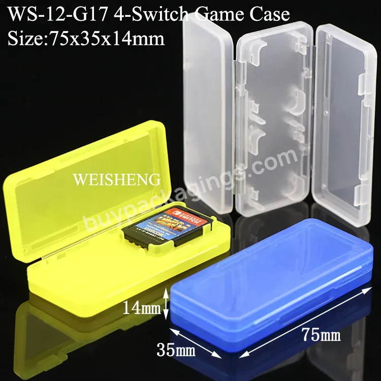 Colored Small Game 4 3d Slot Memory Card Box Mini Plastic Gaming Carrying Case For Nintendo Ds Switch Lite Hard Ds Cartridge