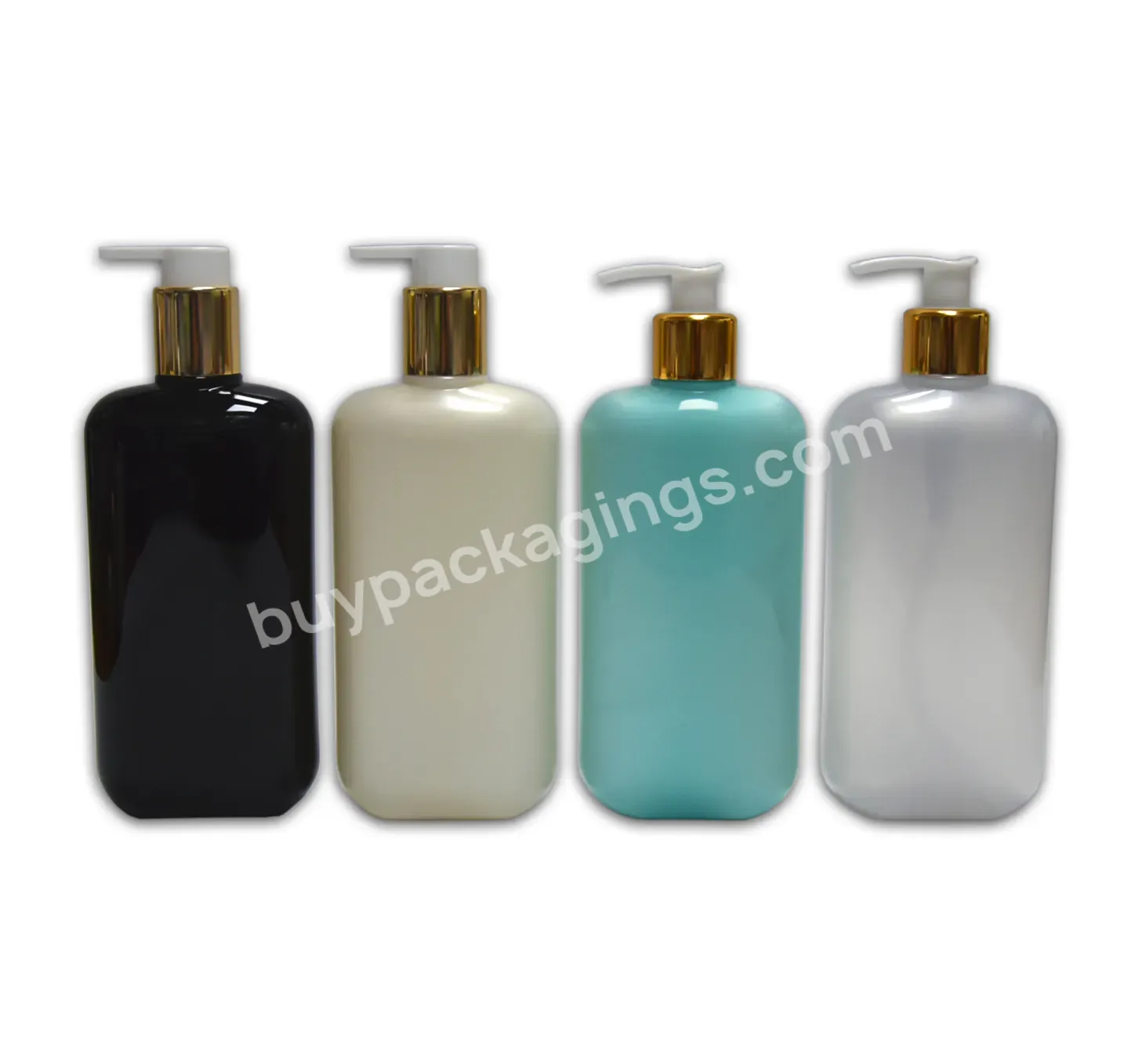 Colorful 500ml 800ml Pet Shampoo Bottle Plastic Packaging Container For Body Lotion Hair Conditioner Shower Gel Packaging Bottle