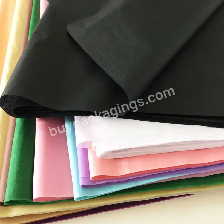 Colorful Custom Design Cheap Recycle Clothes Gift Wrapping Tissue Paper 38sheet/pack