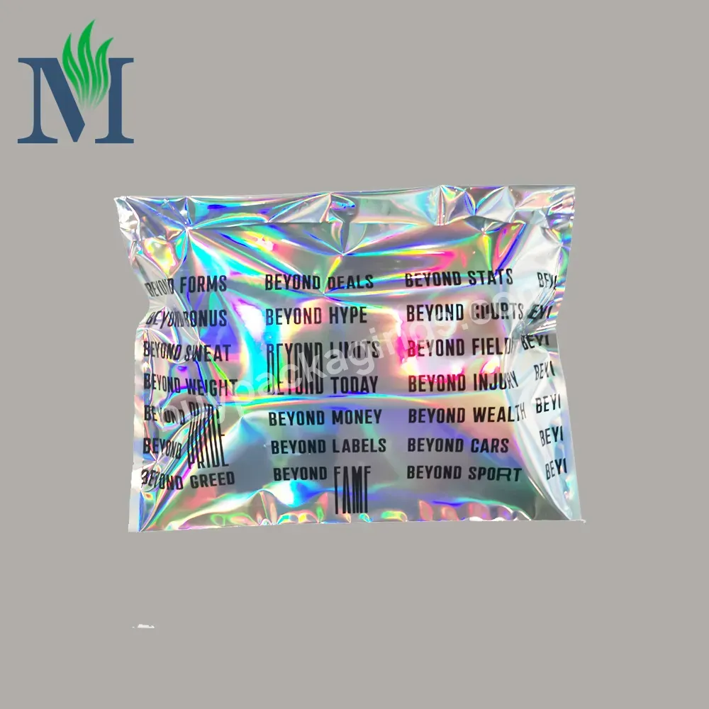 Colorful Glossy Adhesive Aluminium Mailing Envelopes Bags Holographic Foil Mailers