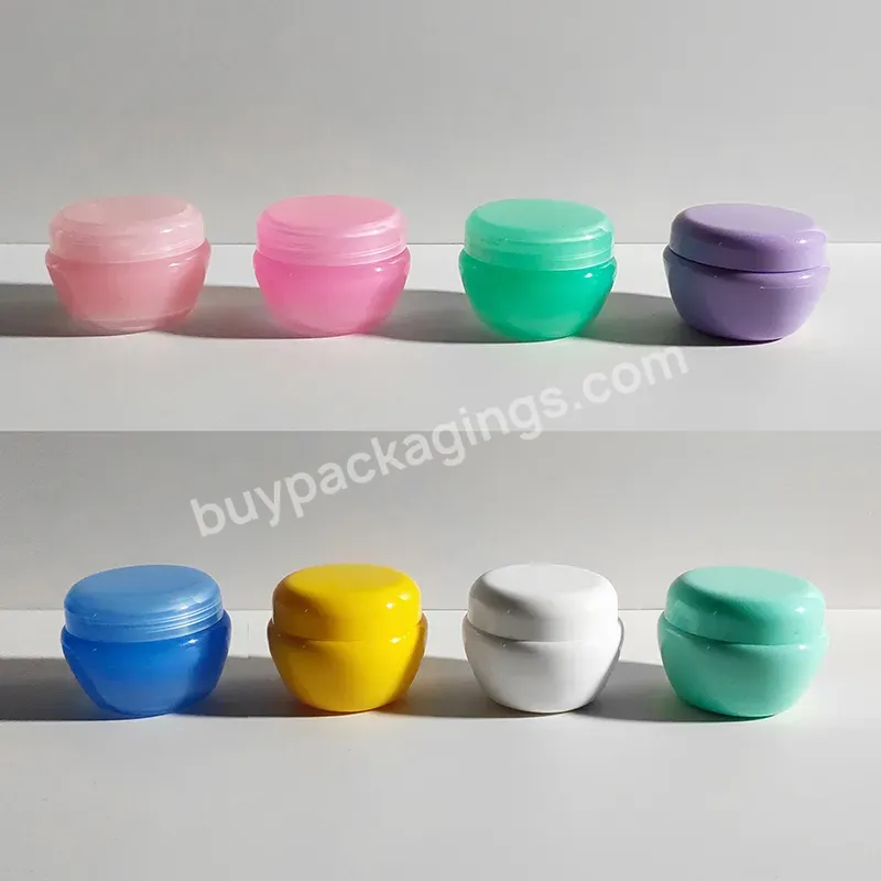 Colorful Pp Cream Jar In Stock Empty Cosmetic Package 50g Container For Cosmetic Mushroom Pp Cream Jar