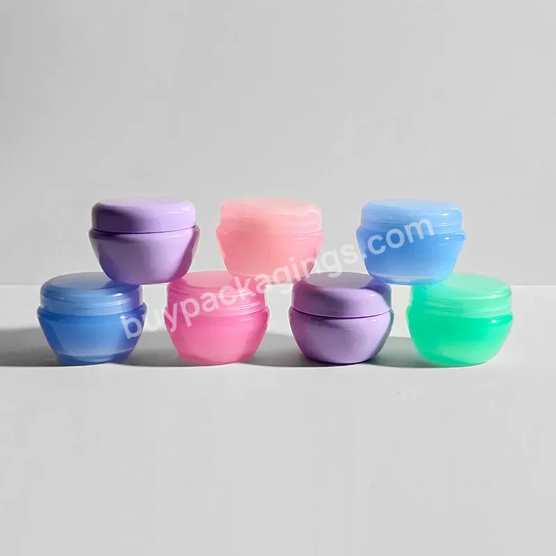 Colorful Pp Cream Jar In Stock Empty Cosmetic Package 50g Container For Cosmetic Mushroom Pp Cream Jar