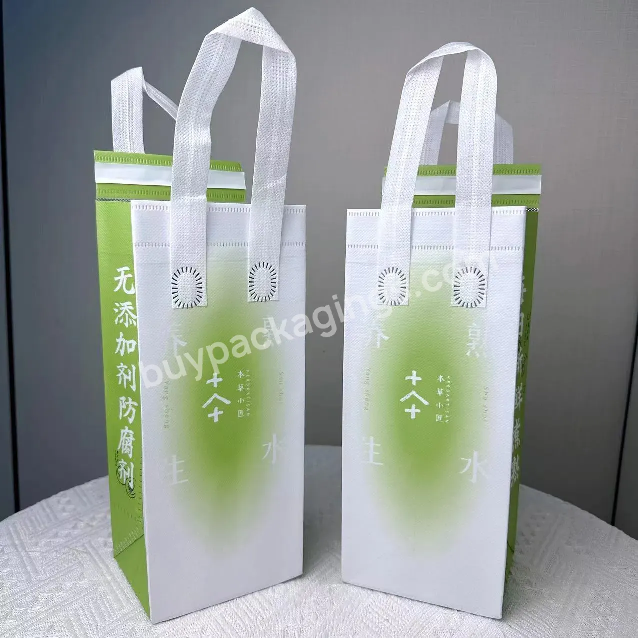 Colorful Waterproof Matt Film Laminated Non Woven Shopping Tote Color Bag With Customize Logo