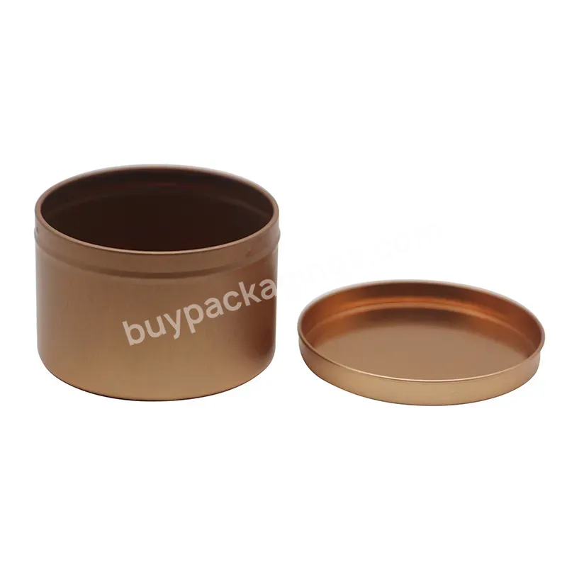 Colorle Tins Diy Scented Soy Wax Candles Candle Packaging Tin Box Rose Gold Simple Customized Logo