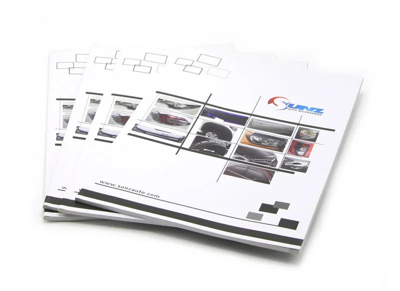 Colors Folded catalogue auto spare parts catalogue printing truck parts catalog brochure printing magazine catalogue printing