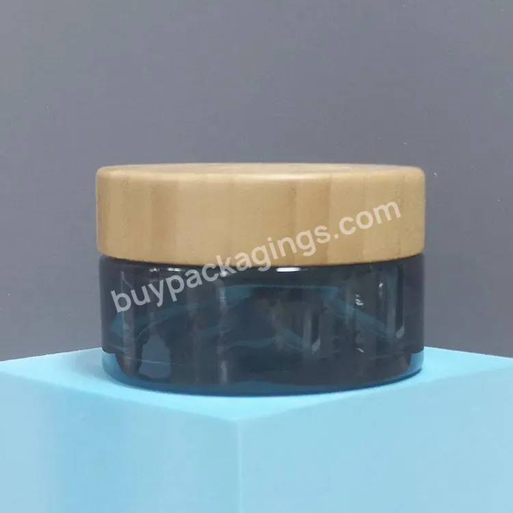 Cometic Skin Care Packaging 50 Ml Bamboo Top Matte Glass Jar Envase Cristal Madera Cosmetic Black - Buy Glass Cream Jar With Bamboo Lid,5g 15g 30g 50g 100g Frosted Green Amber Black Cosmetic Glass Jar With Bamboos Screw Lid,Hot Sale Cosmetic Face Cre