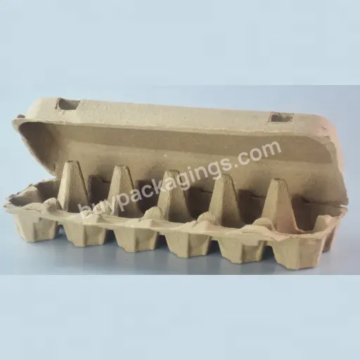 Commercial Usage High Quality 12 Cells Pulp Egg Carton Paper Pulp Packaging Eco-friendly Cheap Price