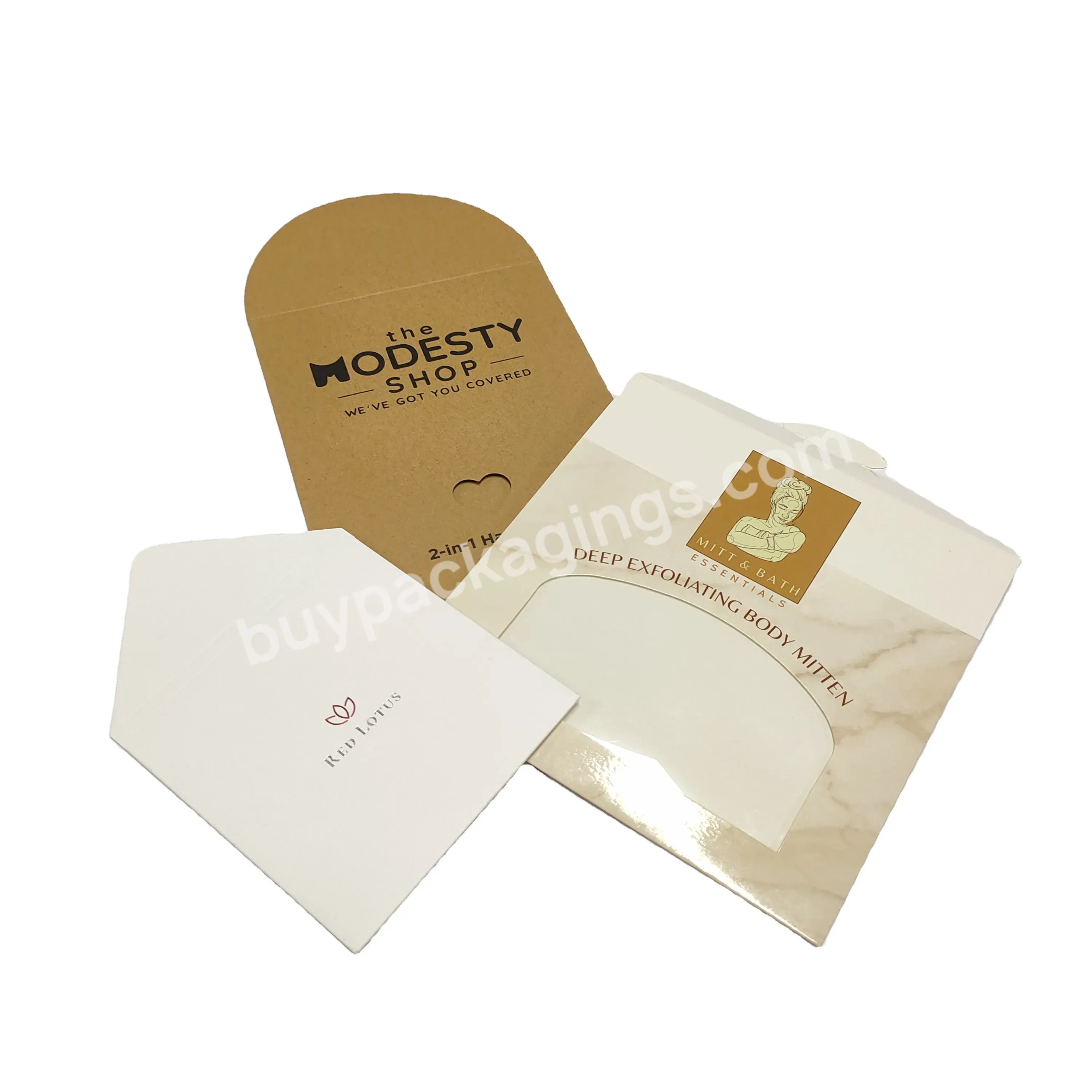 Compact Kraft Paper Envelope Custom Private Logo With Pvc Window