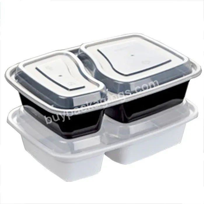 Compartment Divided Tiffin Lunch Box Pp Plastic Disposable Blister Food Packaging Custom Take Away Bento Box With Lid