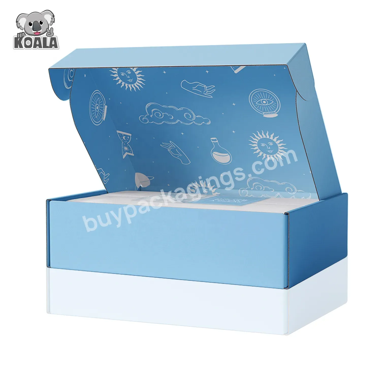 Competitive Price Clothes 6x6x2 Cardboard Gift Cartoon Custom Logo Guangdong Small Business Blue Clothing Packing Box