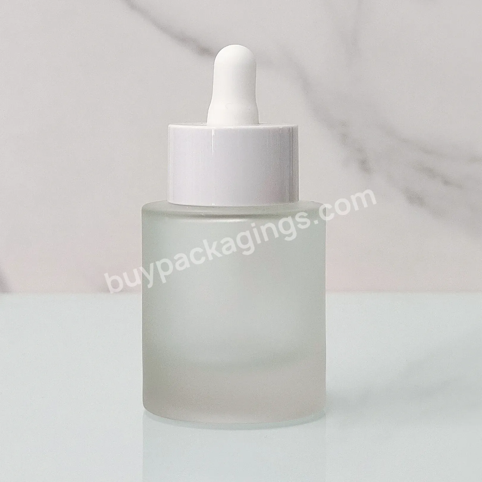 Competitive Price Custom Printing Wholesale 30ml 1oz Thick Bottom Serum Essential Oil Cream Container Glass Bottle