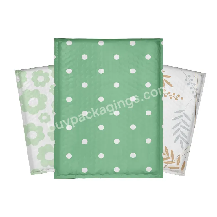 Complete Production Line Green Custom Bubble Courier Plastic Packaging Bags For Food