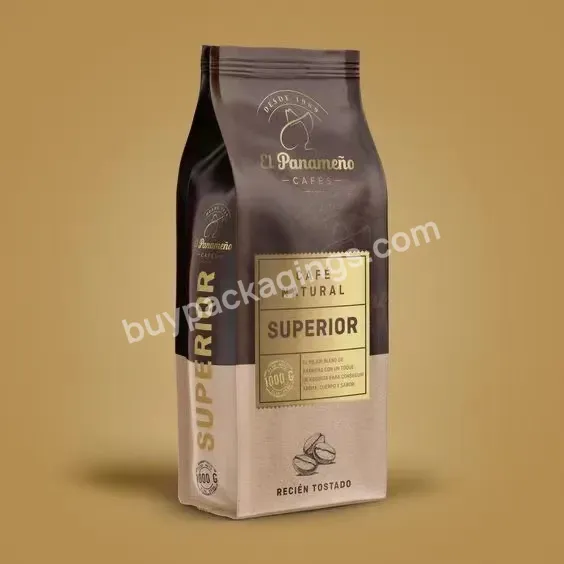 Compostable 5 Layer Customized 1 Kg 150 G Kraft Paper Coffee Beans Bag With Degassing Valve And Window - Buy Coffee Bags,Compostable Biodegradable Brown Kraft Paper Zip Lock Aluminum Foil Plastic Bags Coffee Food Package,Brown Recycle Custom Printed