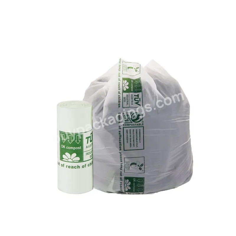 Compostable Bin Liner Cornstarch Kitchen Scented Garbage Bags Biodegradable Trash Bags On Roll