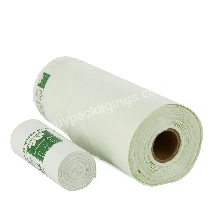 Compostable Bin Liner Cornstarch Kitchen Scented Garbage Bags Biodegradable Trash Bags On Roll