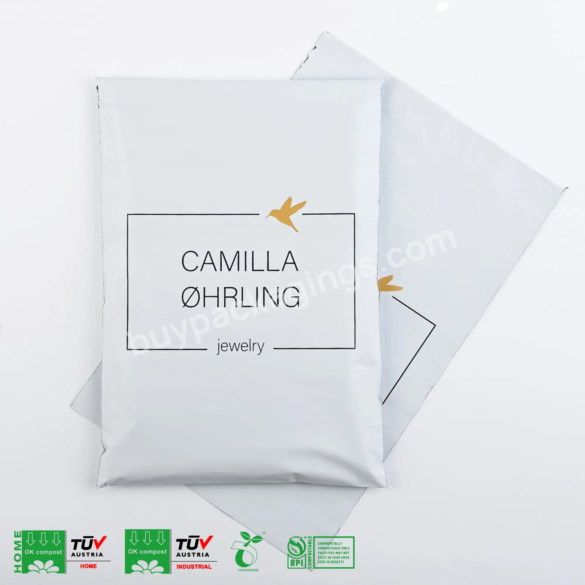 Compostable Custom Logo Biodegradable Polymailers Factories Oem Custom Mailing Bags Polybag